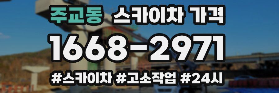 주교동 스카이차 가격