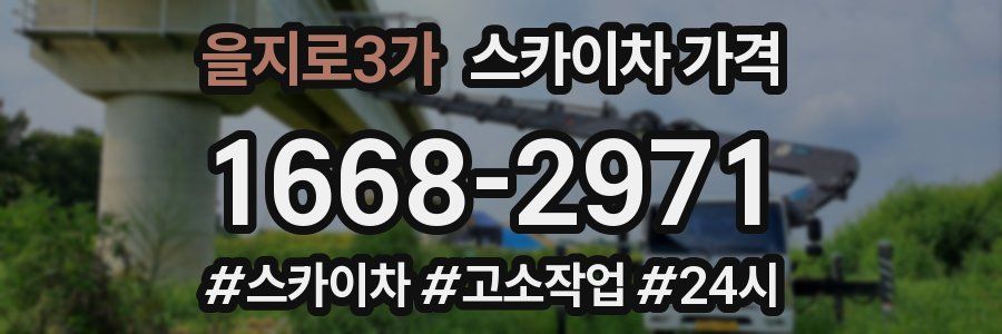 을지로3가 스카이차 가격