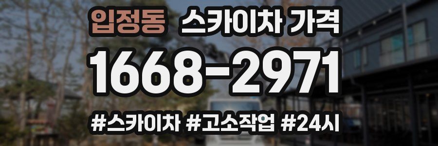 입정동 스카이차 가격