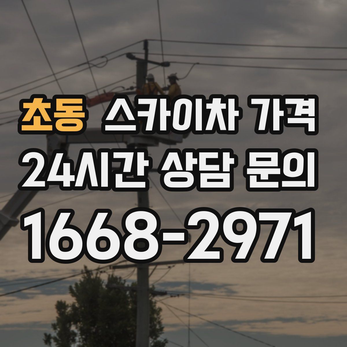 초동 스카이차 가격