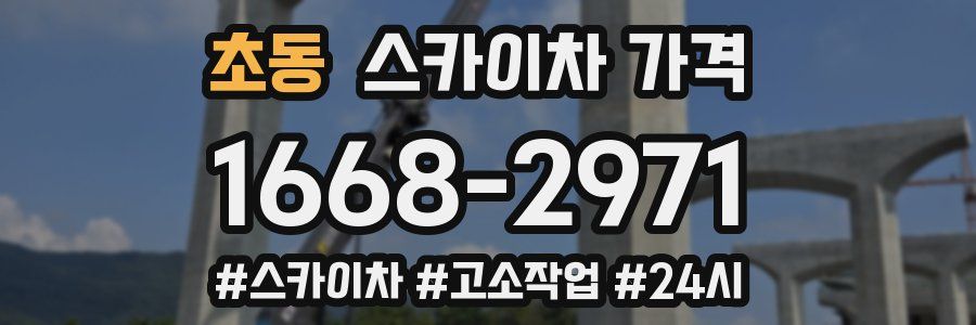 초동 스카이차 가격