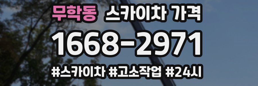 무학동 스카이차 가격