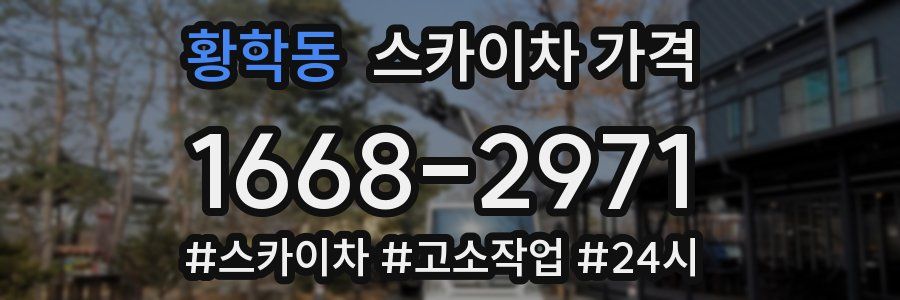 황학동 스카이차 가격