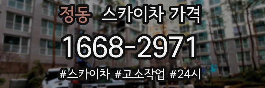 정동 스카이차 가격