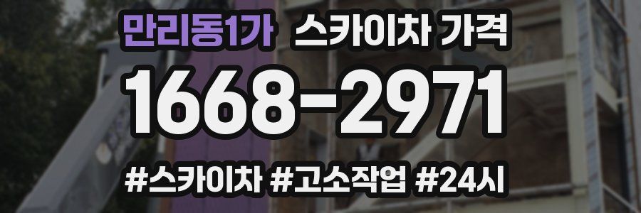 만리동1가 스카이차 가격