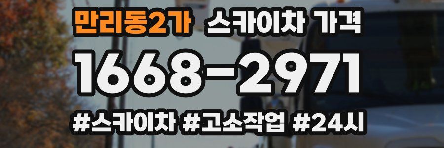 만리동2가 스카이차 가격