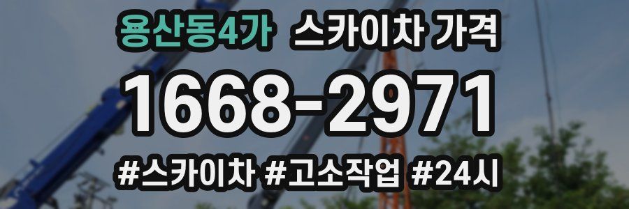 용산동4가 스카이차 가격