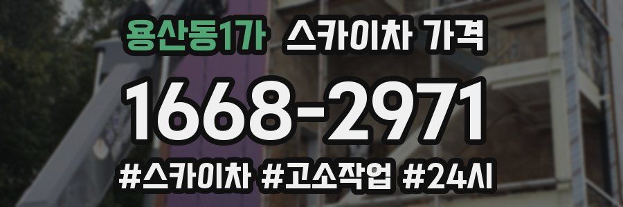 용산동1가 스카이차 가격