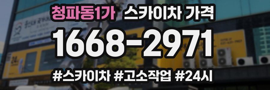 청파동1가 스카이차 가격