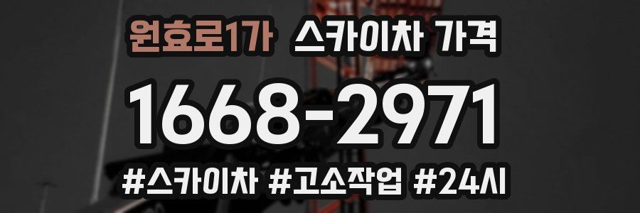 원효로1가 스카이차 가격