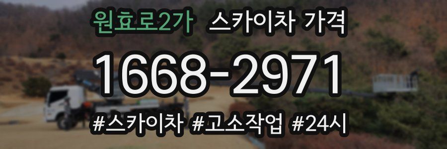 원효로2가 스카이차 가격