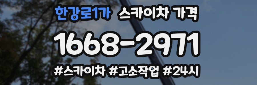 한강로1가 스카이차 가격
