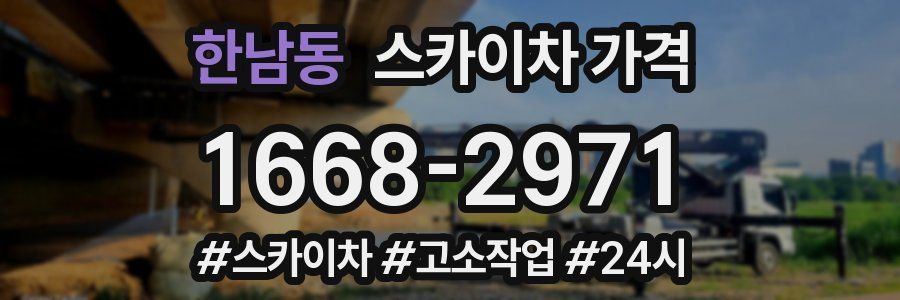 한남동 스카이차 가격