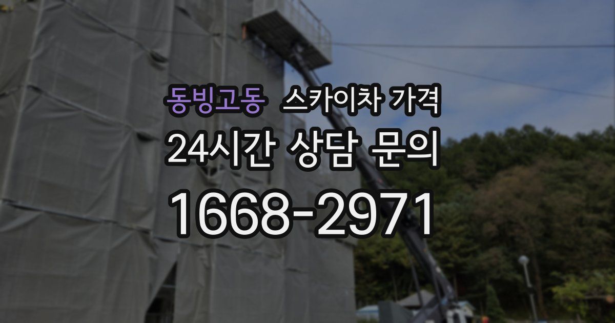 동빙고동 스카이차 가격