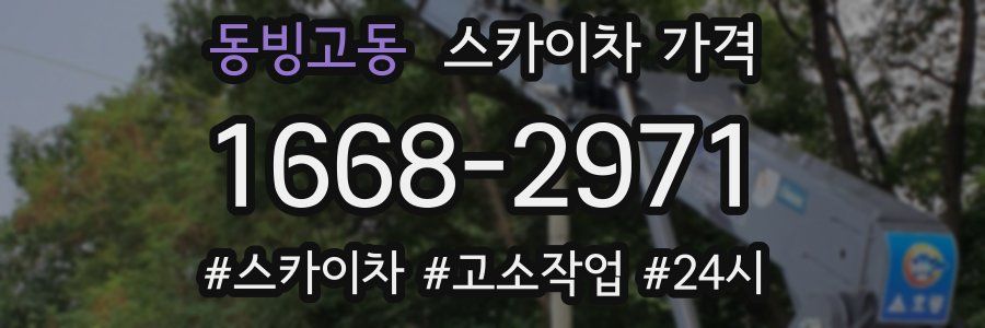 동빙고동 스카이차 가격