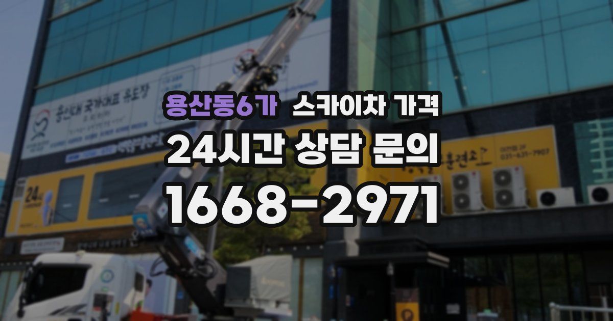용산동6가 스카이차 가격