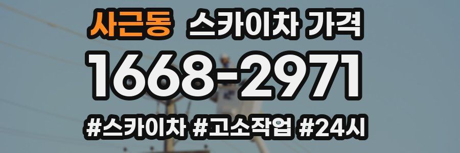 사근동 스카이차 가격