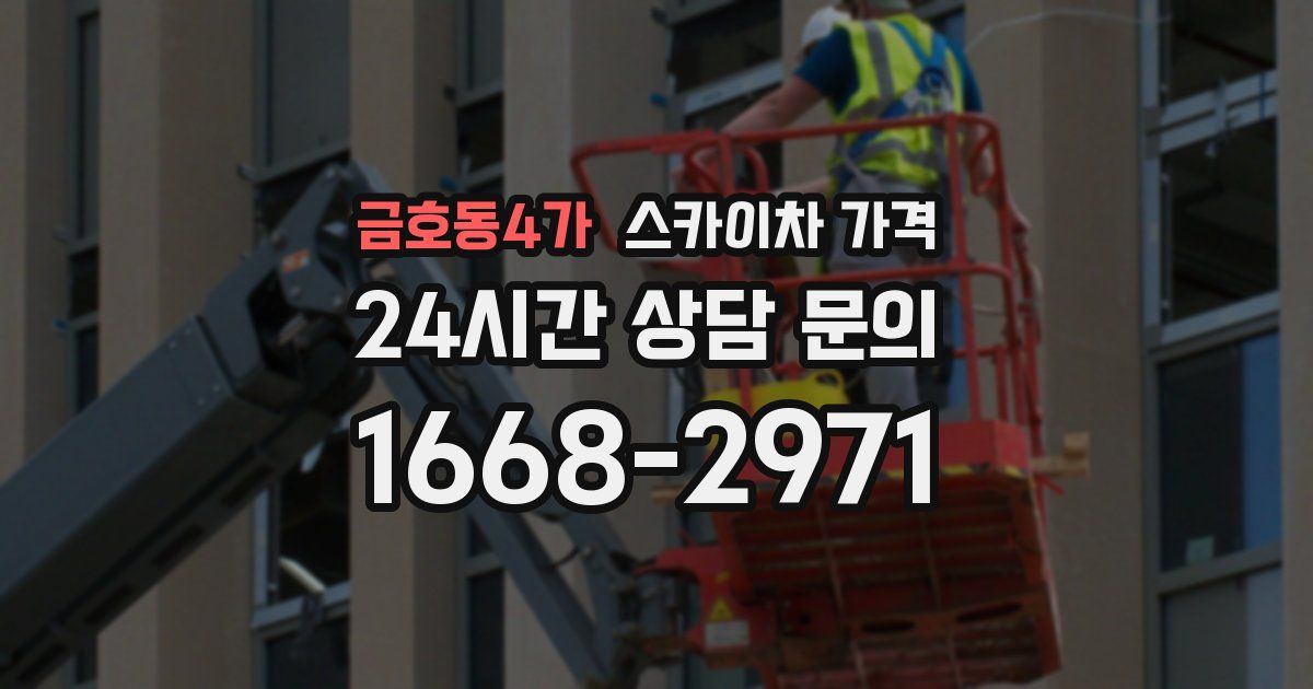 금호동4가 스카이차 가격