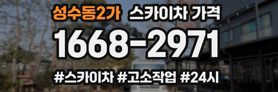 성수동2가 스카이차 가격