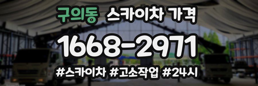 구의동 스카이차 가격