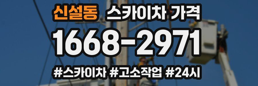 신설동 스카이차 가격