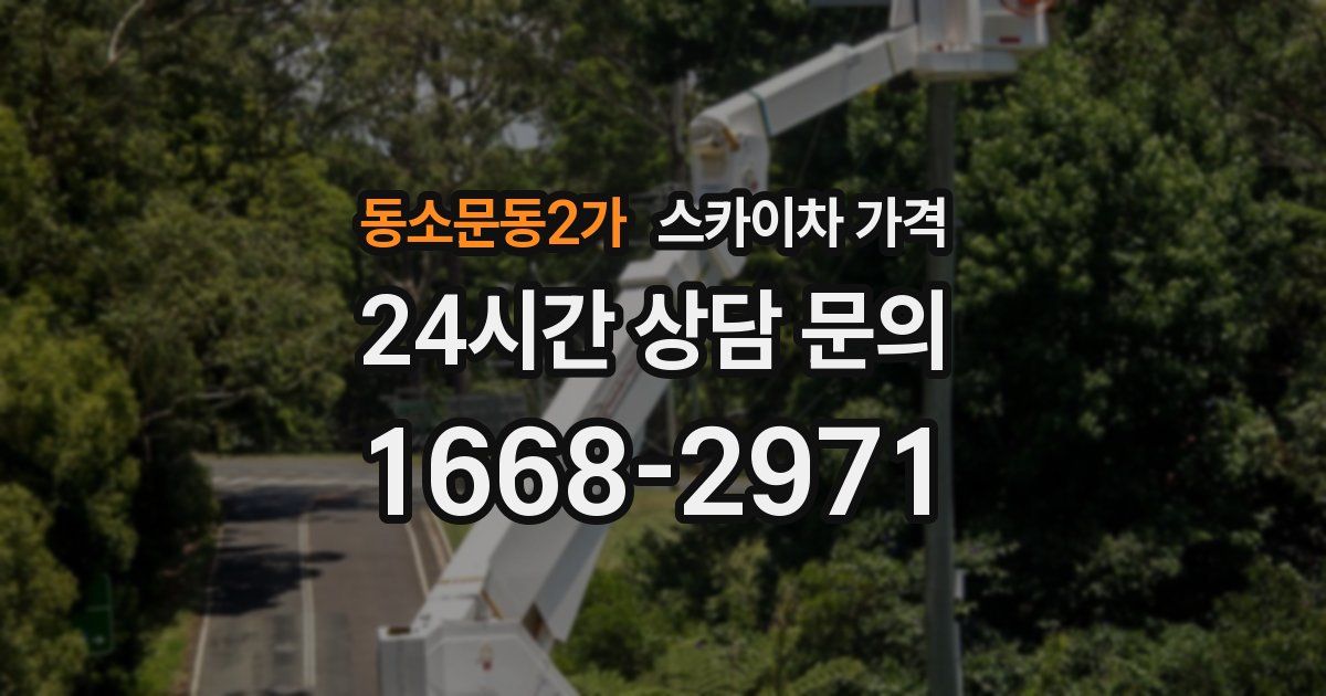 동소문동2가 스카이차 가격