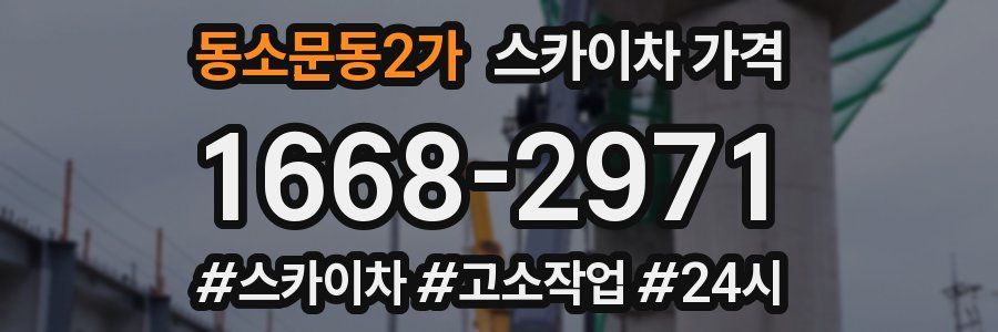 동소문동2가 스카이차 가격