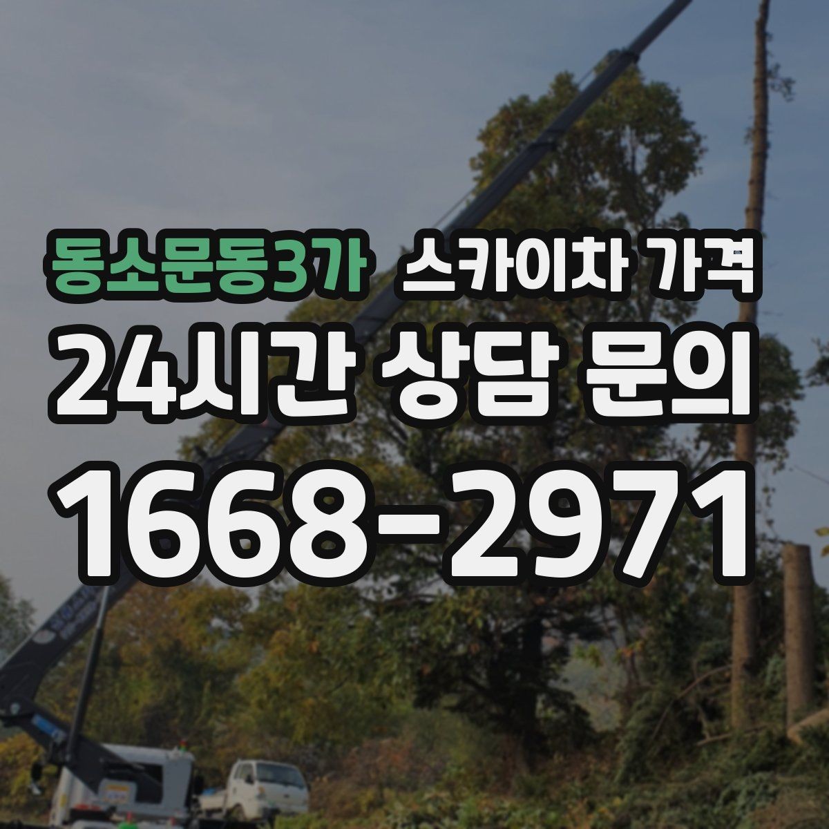 동소문동3가 스카이차 가격 작업 위치를 설명할 때 '앞면/뒷면'이 중요한 이유
