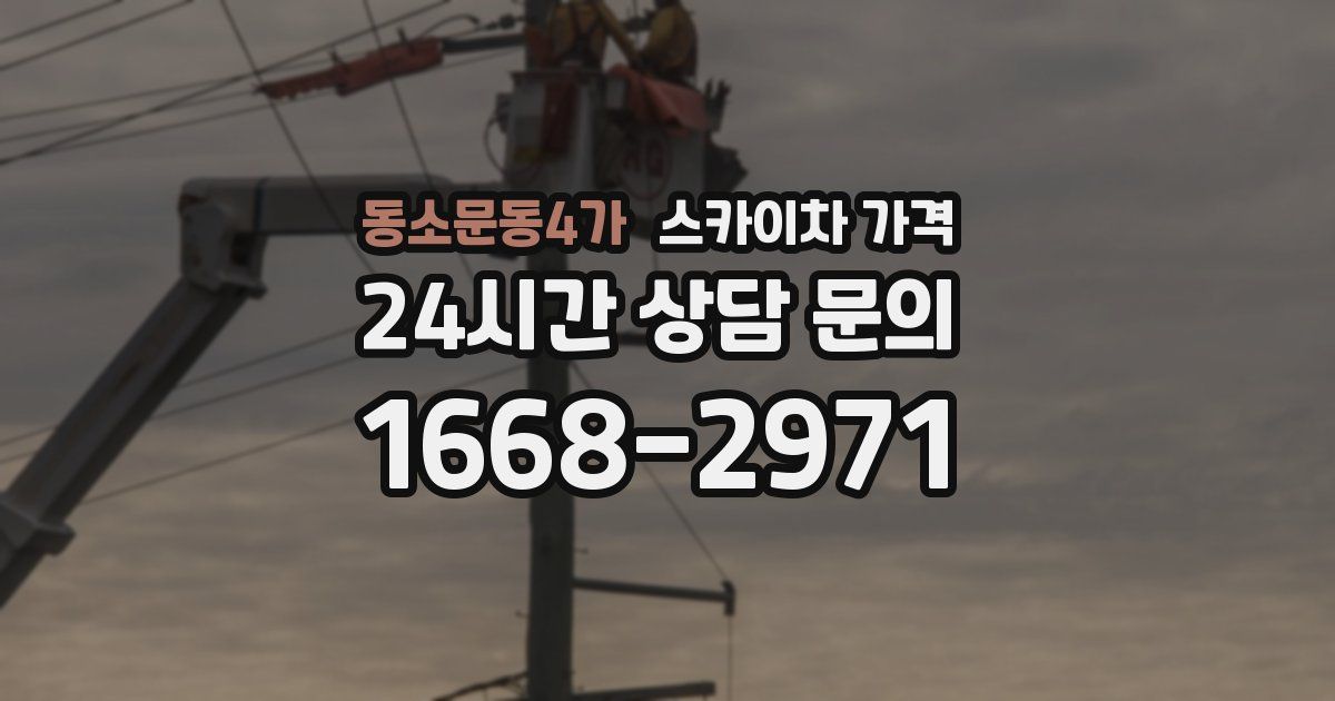 동소문동4가 스카이차 가격