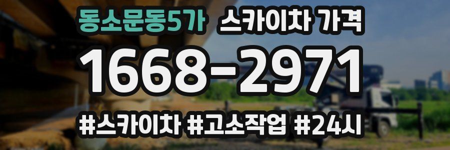 동소문동5가 스카이차 가격