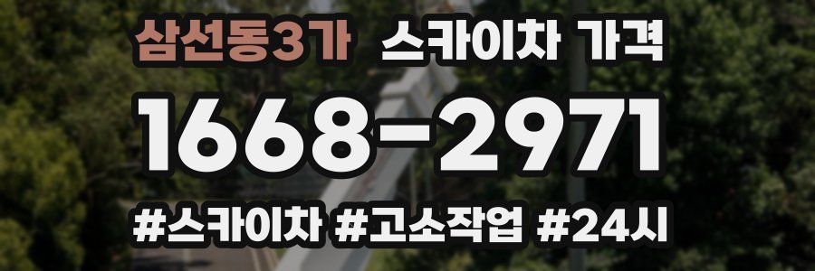 삼선동3가 스카이차 가격