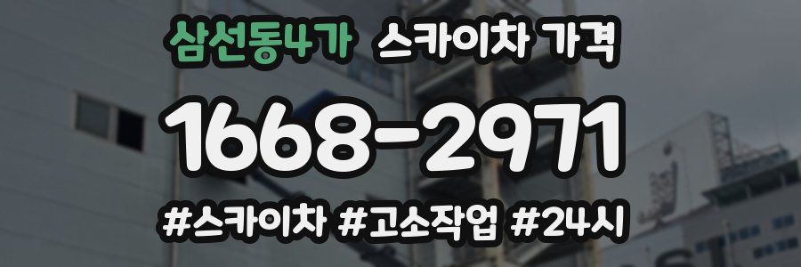삼선동4가 스카이차 가격