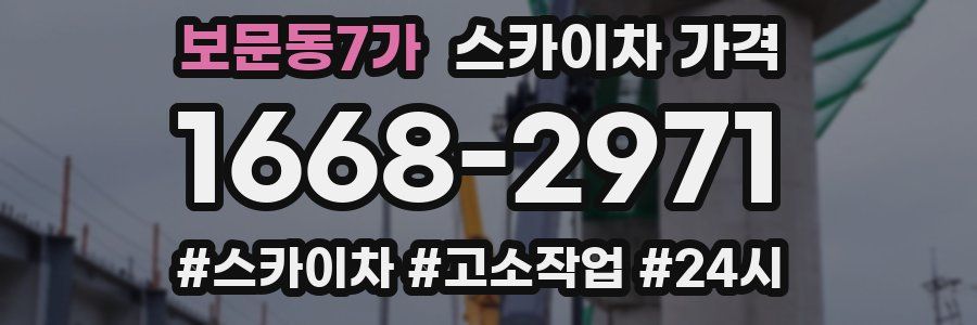 보문동7가 스카이차 가격