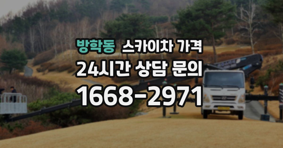 방학동 스카이차 가격