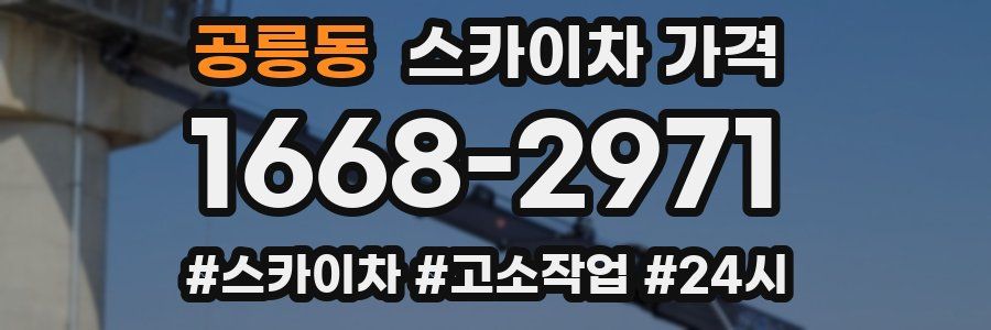 공릉동 스카이차 가격