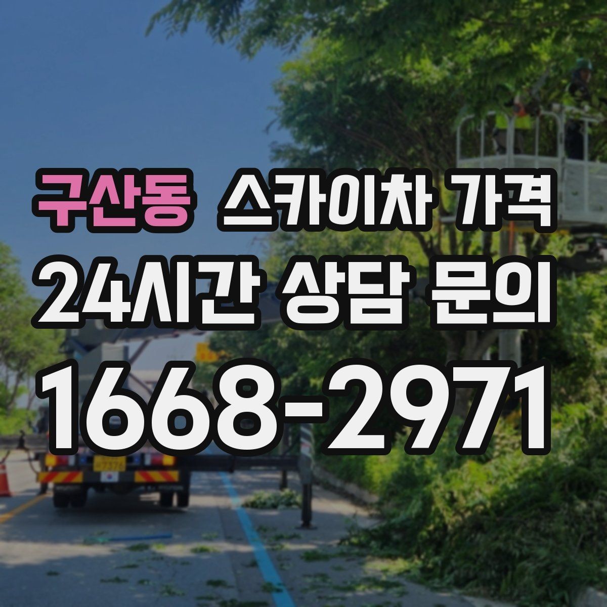 구산동 스카이차 가격 건물명·작업 위치·높이를 함께 알려주세요
