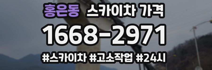 홍은동 스카이차 가격