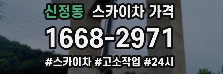 신정동 스카이차 가격