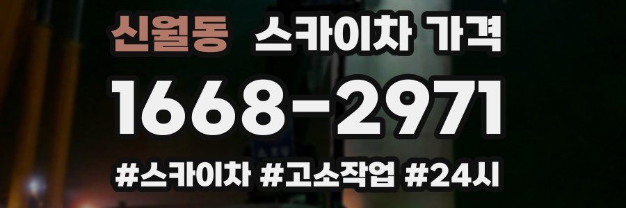 신월동 스카이차 가격