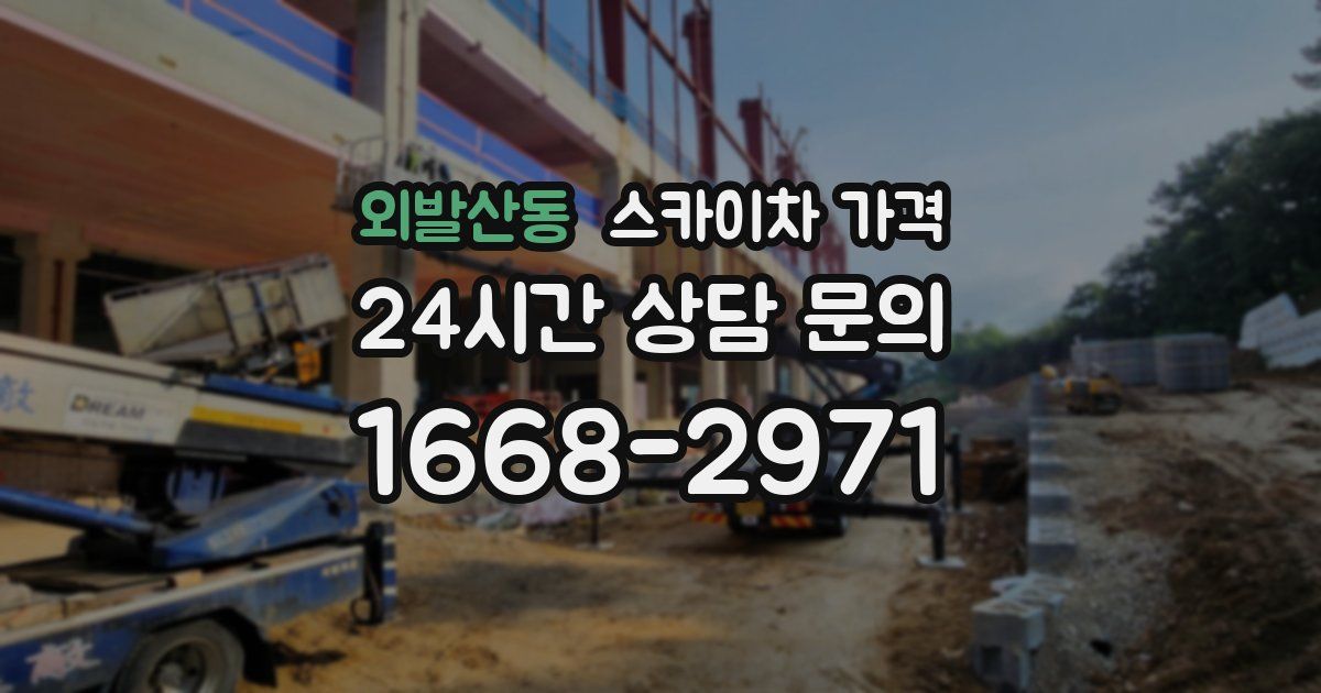 외발산동 스카이차 가격