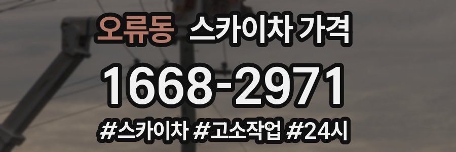 오류동 스카이차 가격