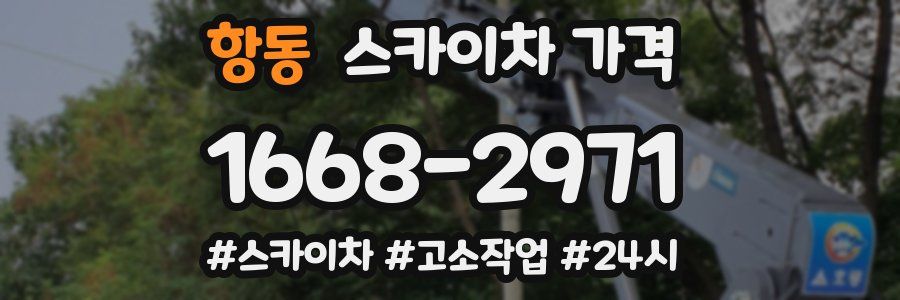 항동 스카이차 가격