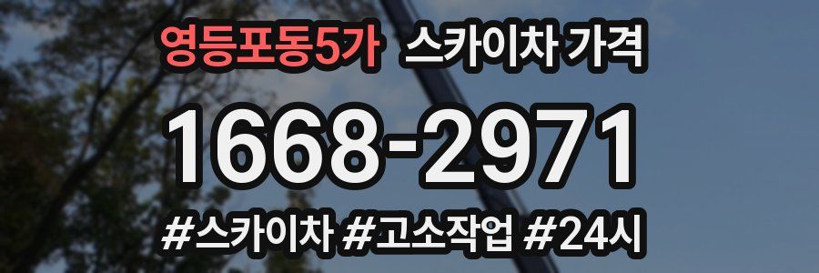 영등포동5가 스카이차 가격