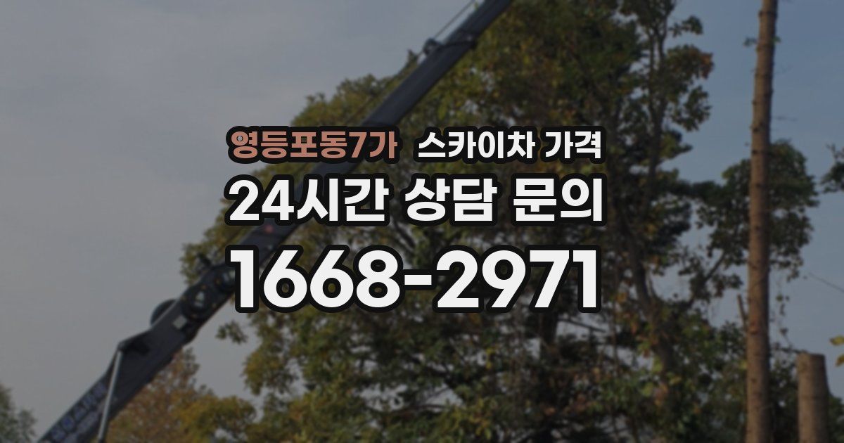 영등포동7가 스카이차 가격