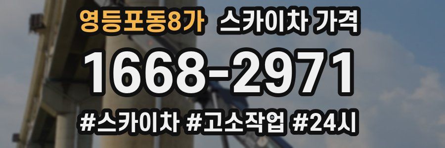 영등포동8가 스카이차 가격