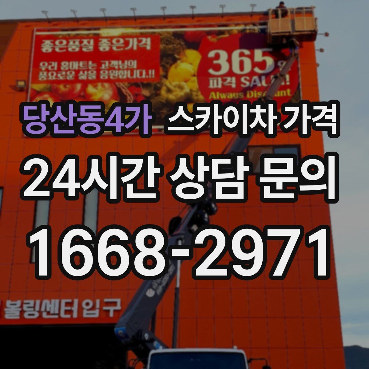 당산동4가 스카이차 가격 수목 전정은 작업 구역이 넓으면 달라질까