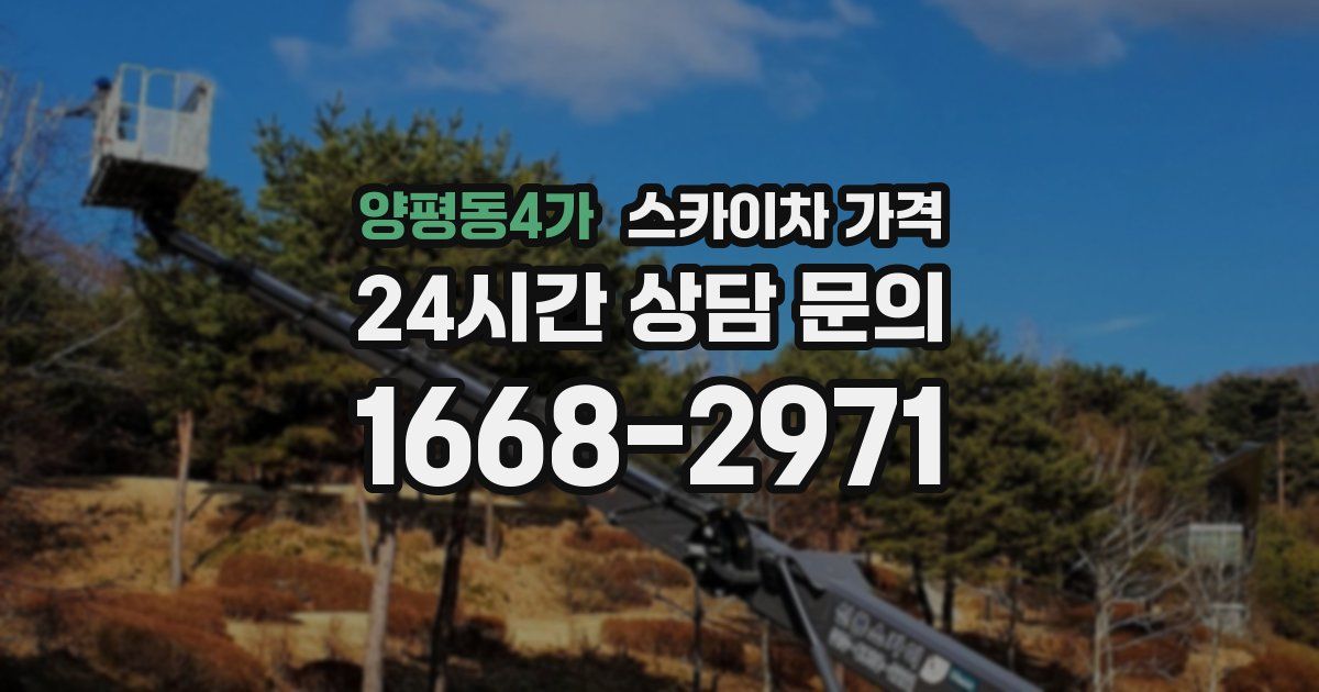 양평동4가 스카이차 가격