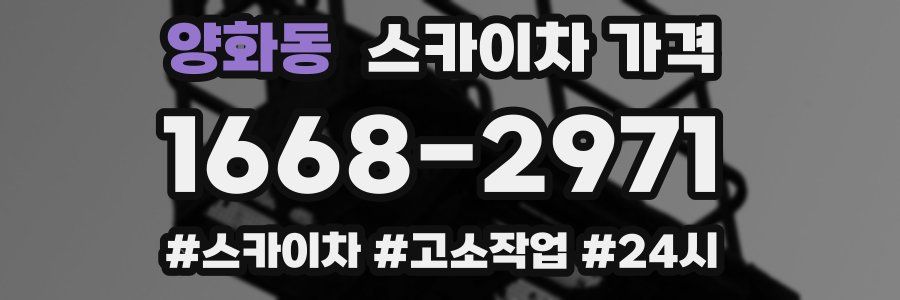 양화동 스카이차 가격