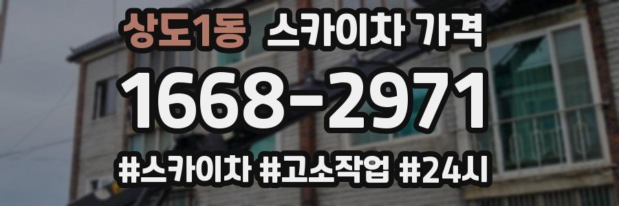 상도1동 스카이차 가격