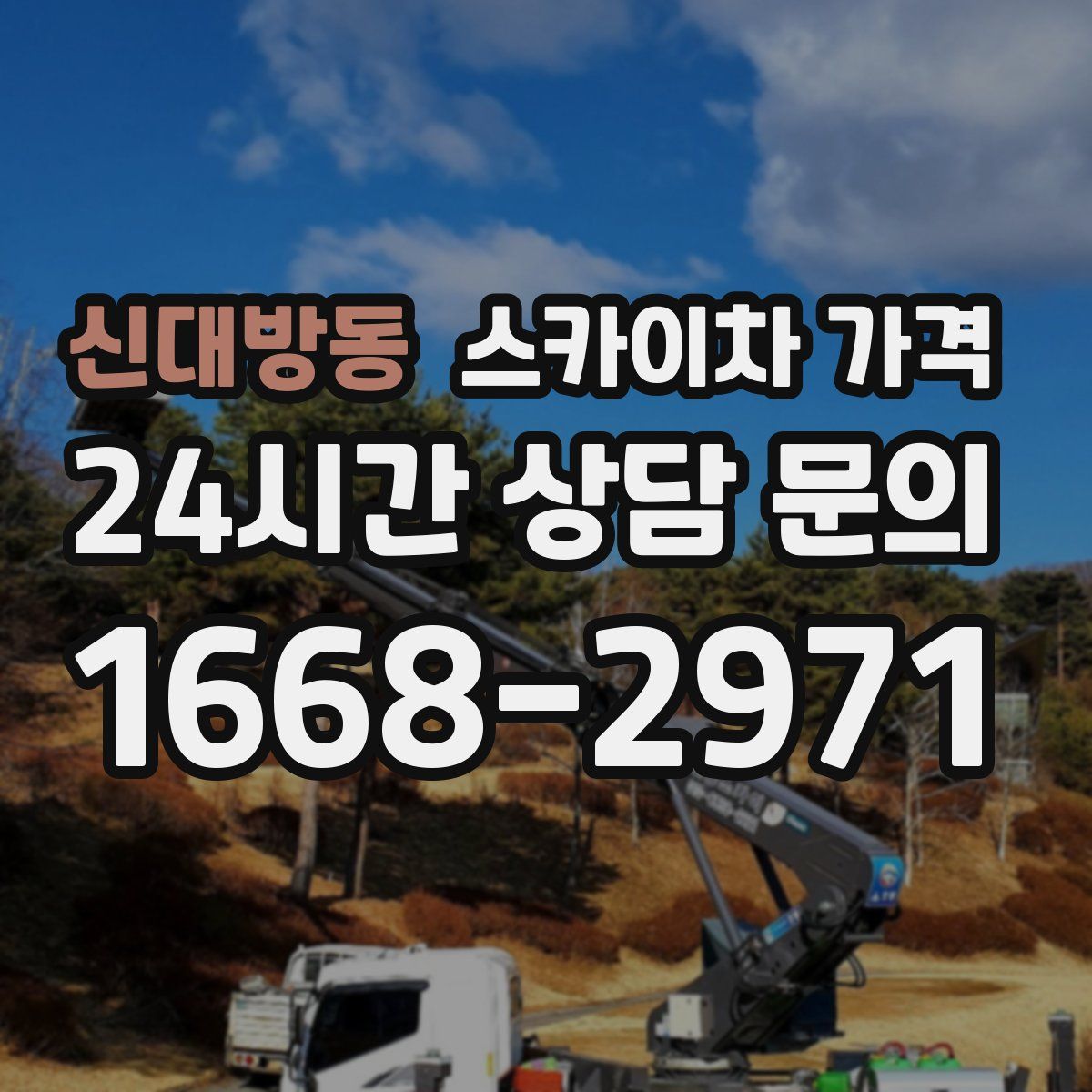 신대방동 스카이차 가격